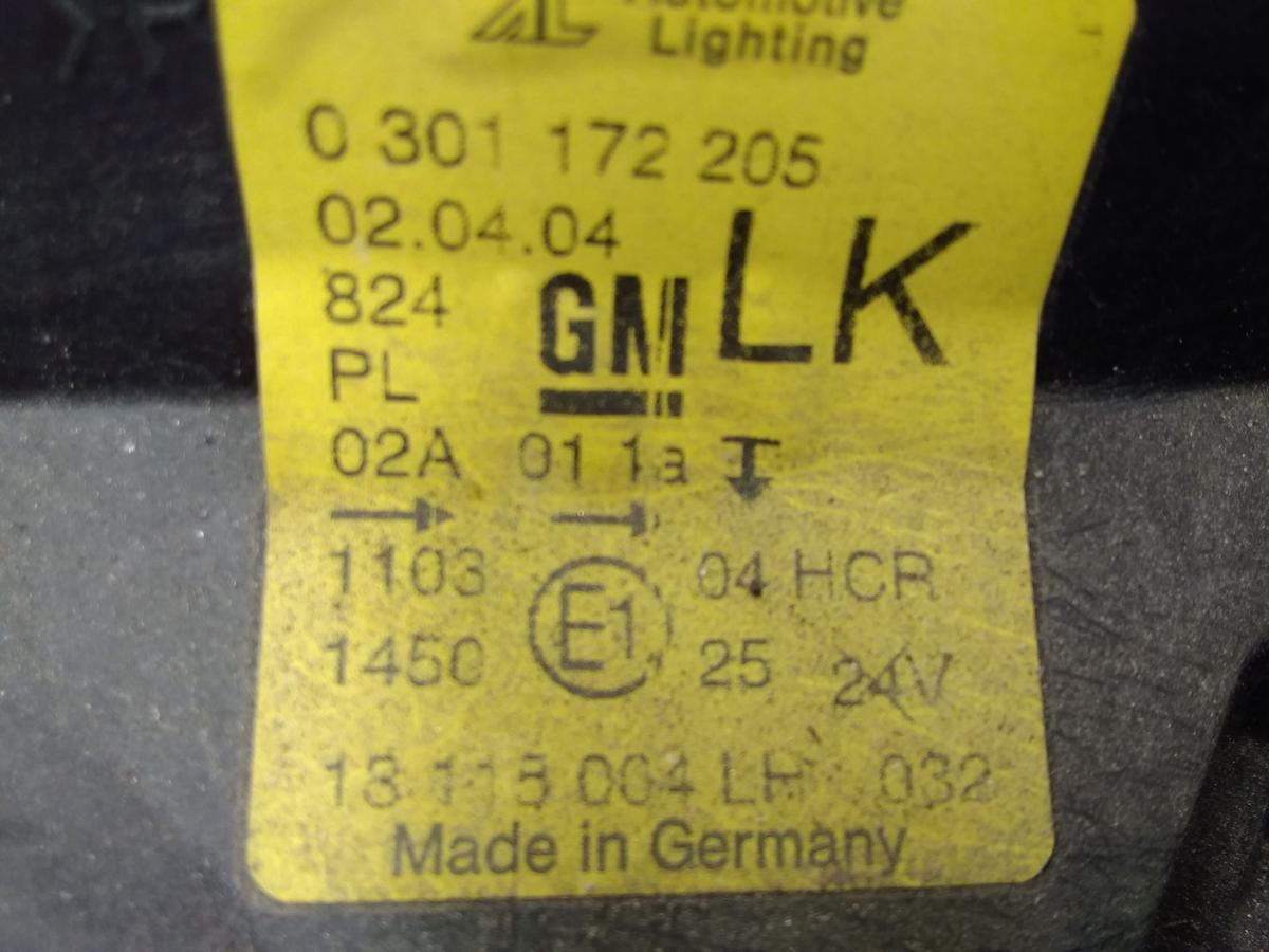 Opel Corsa C orig Scheinwerfer links Halogen mit LWR AL BJ2004 Facelift 13115004