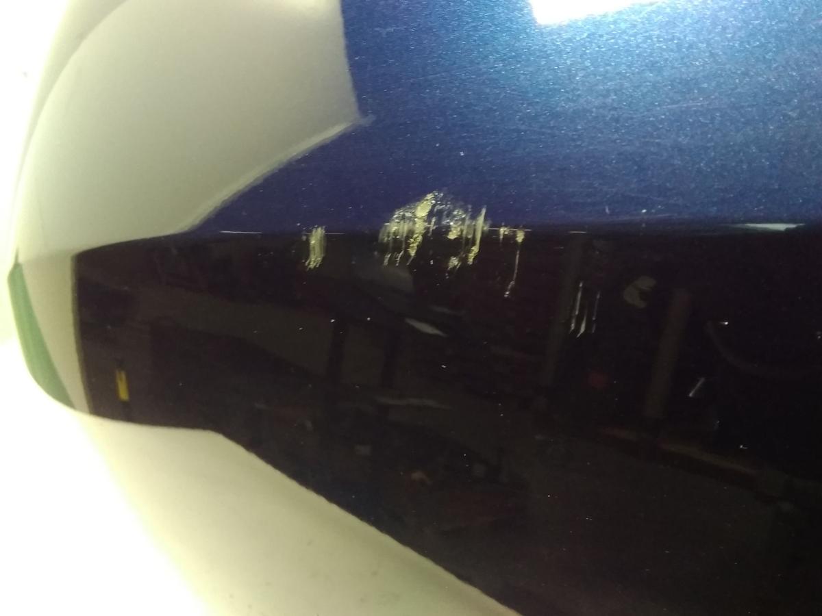 Skoda Fabia 2 5J Limo original Stoßfänger Stoßstange hinten stormblau Bj.2008