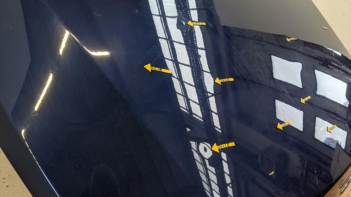 Ford Focus Cabrio II DB3 Heckklappe Kofferraumklappe Catania Blau met Hagelschaden