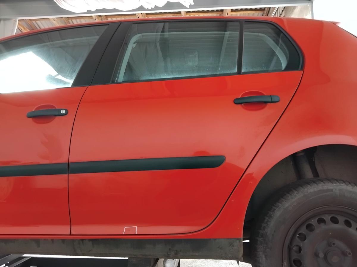 VW Golf 5 1K T&uuml;r hinten links 5-T&uuml;rer Flie&szlig;heck tornadorot LY3D BJ2004