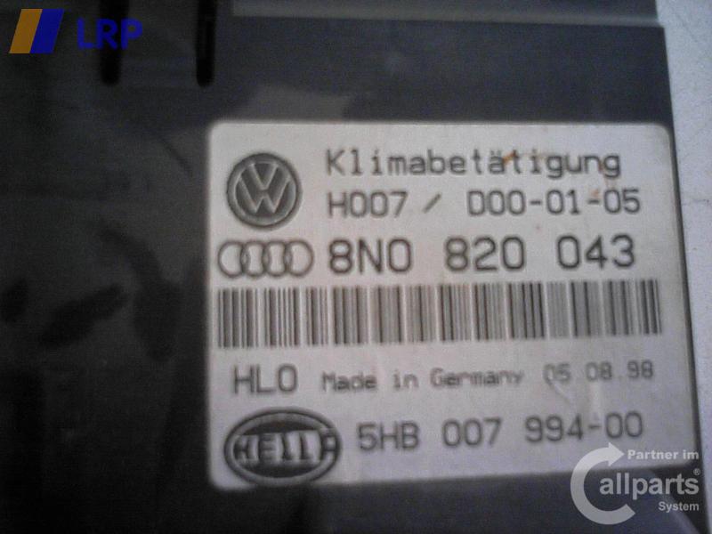 Audi TT 8N Bj1999 Heizungsbetätigung 8N0820043 Hella 5HB00799400