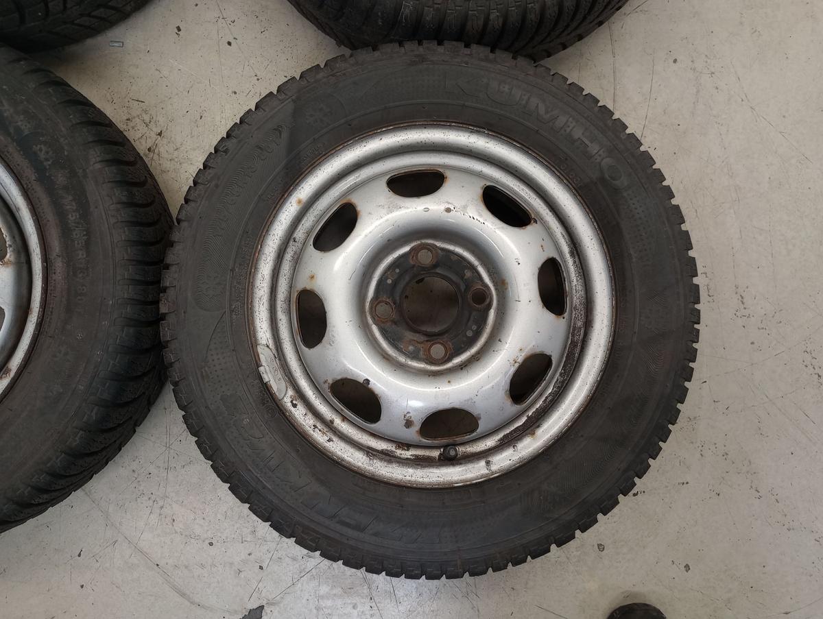 VW Polo 6N orig Stahlfelgensatz 5,5x13 ET43 mit Winterreifen 13 Zoll