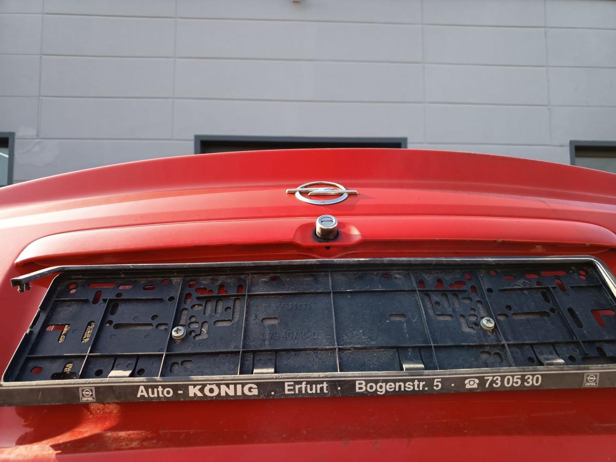 Opel Astra G original Heckklappe mit Scheibe Y547 Magmarot Baujahr 1998