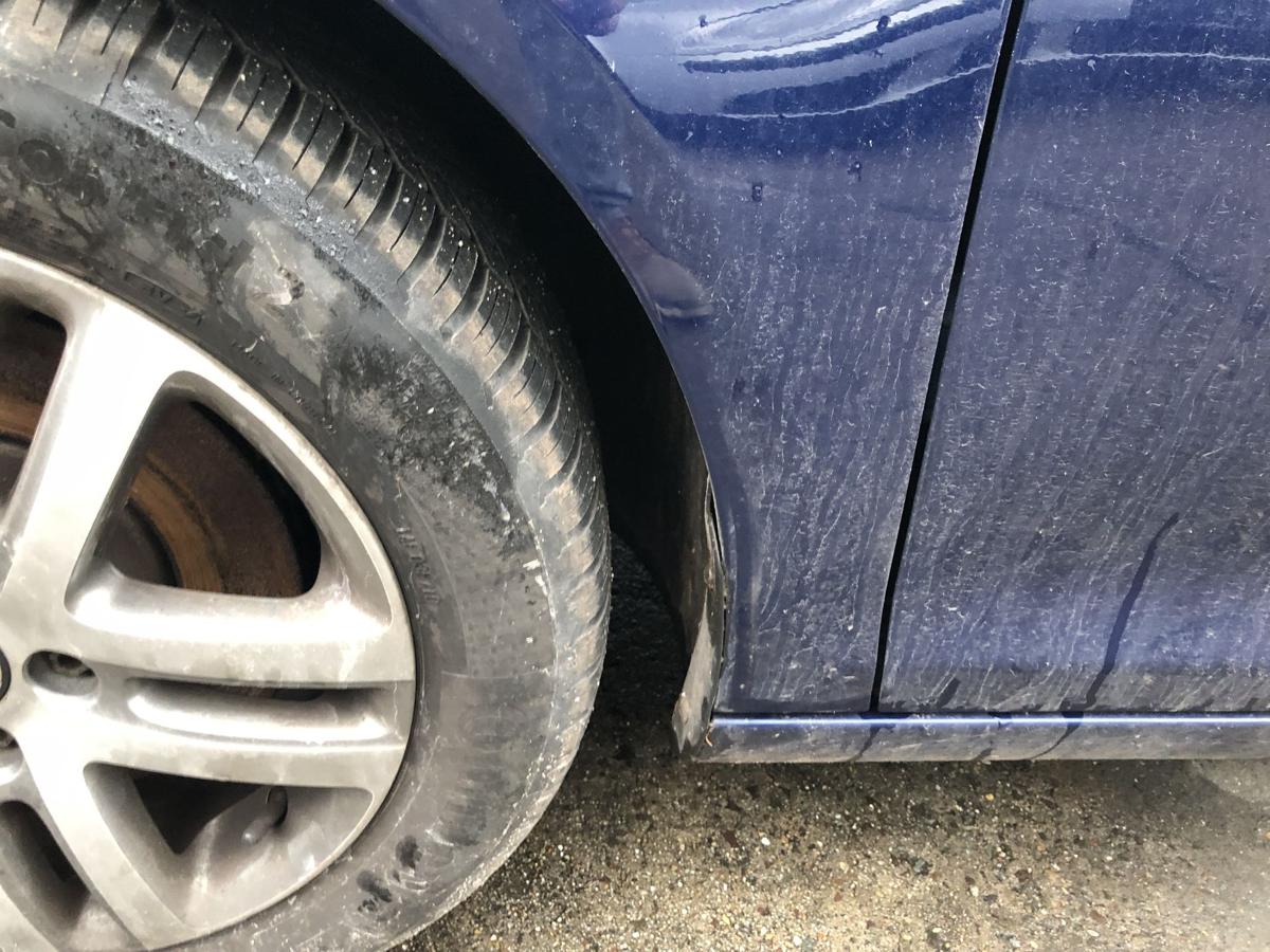 VW Golf 6 VI Variant Kotfl&uuml;gel links Radabdeckung Fender Seitenwand blau OE