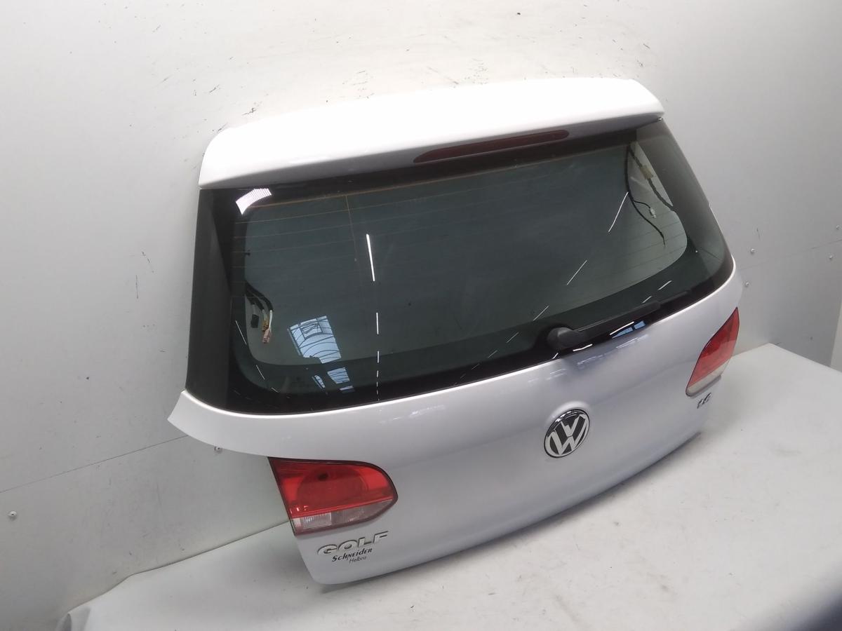 VW Golf 6 Heckklappe candyweiss LB9A mit Heckscheibe BJ2009 Fliessheck