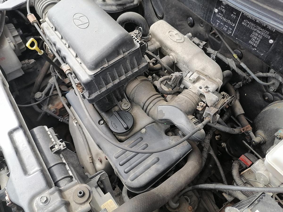 Hyundai Atos Motor 1.0l 46KW Gebrauchter Benzinmotor G4HG 47.560KM BJ07