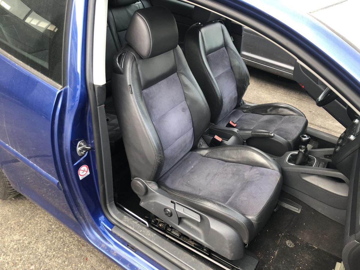 VW Golf 5 V 1K Sitz vorn rechts Ledersitz nur 3 t&uuml;rer Leder Alcantara Heizung