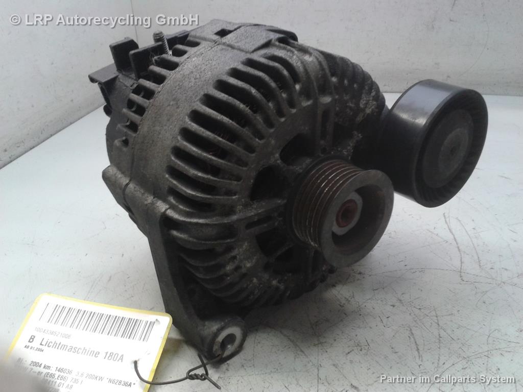 BMW 7er E65 E66 original Lichtmaschine Generator 2542785A BJ2004