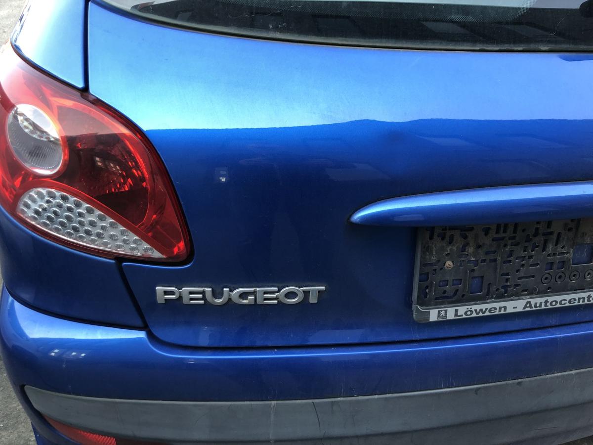 Peugeot 206+ Heckklappe mit Scheibe Kofferklappe Heckdeckel KGS Bleu Ipanema