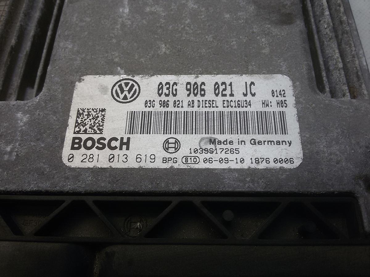 Skoda Octavia 2 1Z Bj.2006 original Steuergerät Motor 0281013619 Bosch