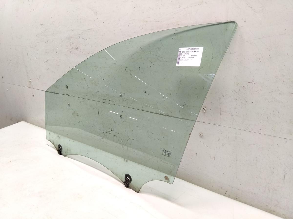Renault Clio 3 original T&uuml;rscheibe vorn links 5-t&uuml;rig gr&uuml;ncolor BJ2008