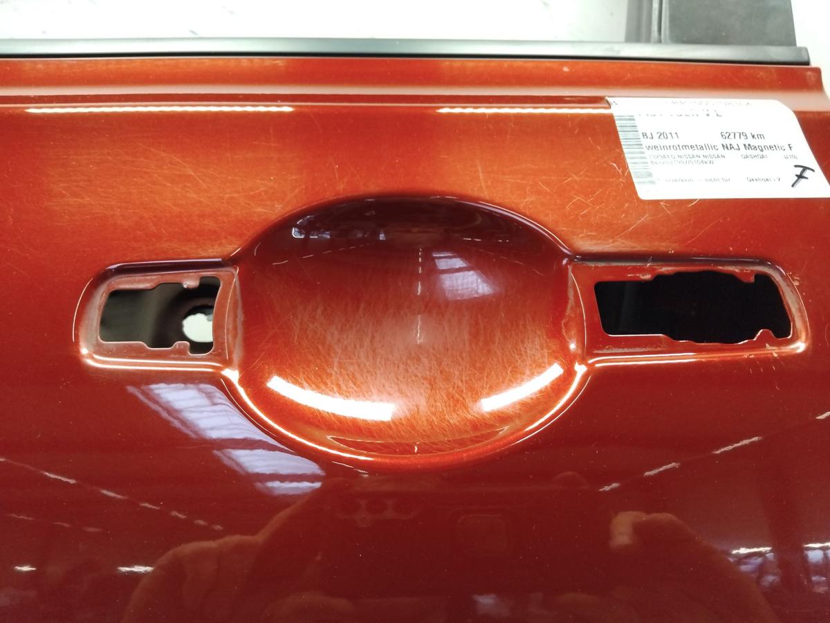 Nissan Qashqai J10 Bj.2011 T&uuml;r vorn links Fahrert&uuml;r weinrotmetallic NAJ