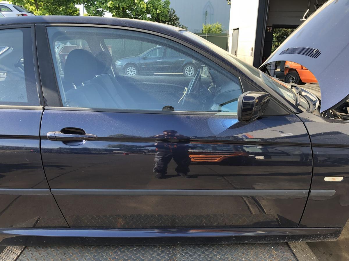BMW E46 Compact original Tür rechts Beifahrer 317 Orientblau Bj 2004