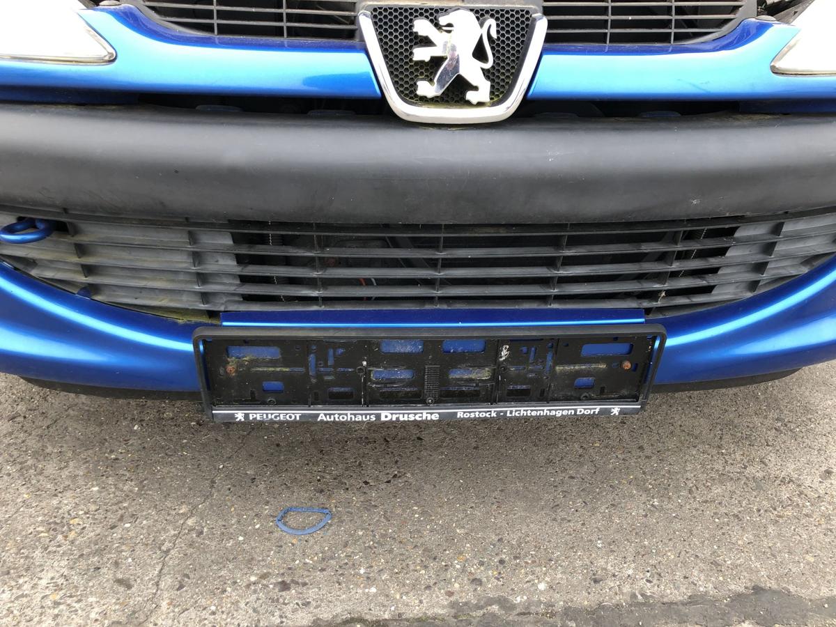 Peugeot 206CC Typ 2D Sto&szlig;f&auml;nger vorn Frontsch&uuml;rze NSW SRA KMF Poseidon Blau Met