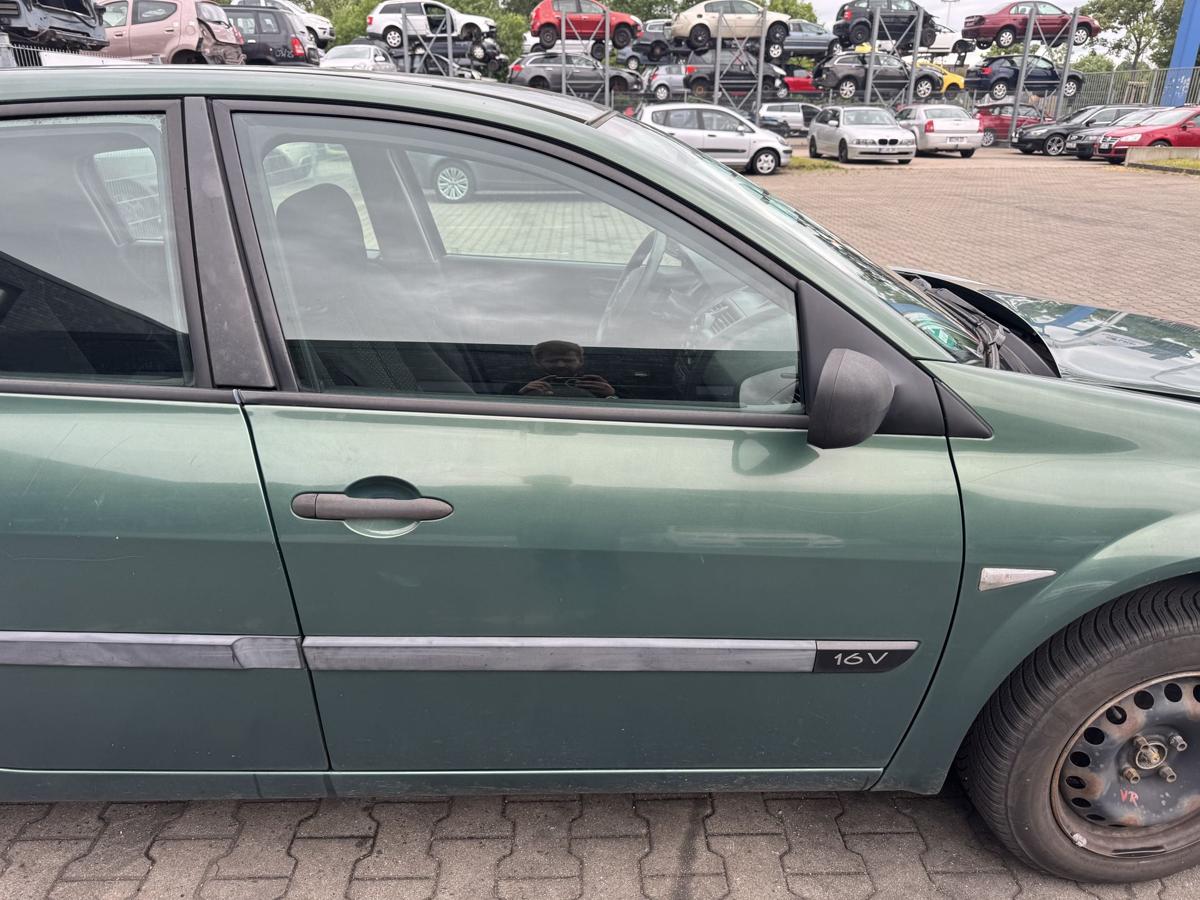 Renault Megane 2 original T&uuml;r vorn rechts D96 Vert Giverny Metallic Rohbau Bj.2004