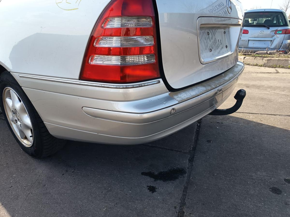 Mercedes S203 original Sto&szlig;stange F&auml;nger hinten Heck 744 Brillantsilber Bj 2002