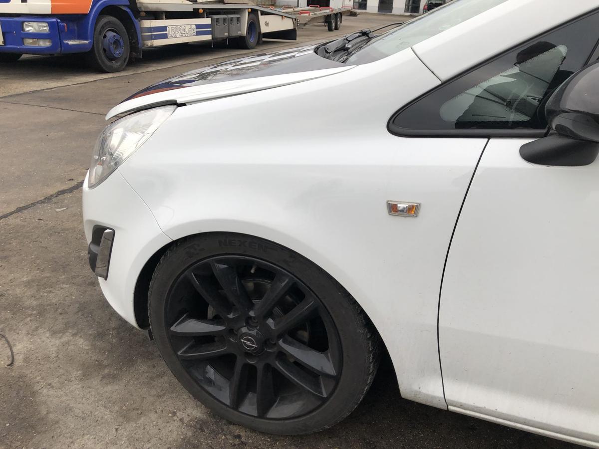Opel Corsa D 06-14 Kotflügel links GFO Casablancaweiss Fender Radabdeckung