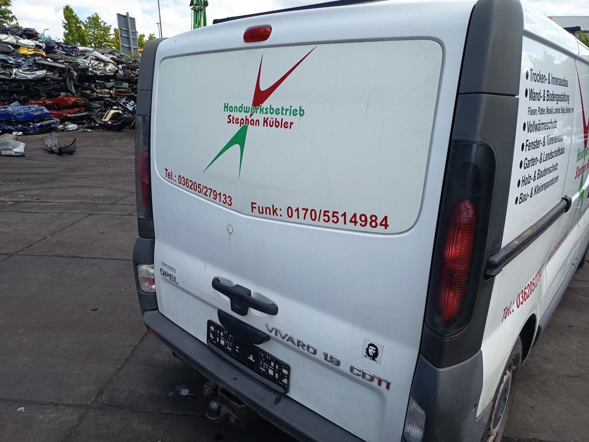 Opel Vivaro A original Heckklappe ohne Scheibe L474 Casablancawei&szlig; Bj 2005