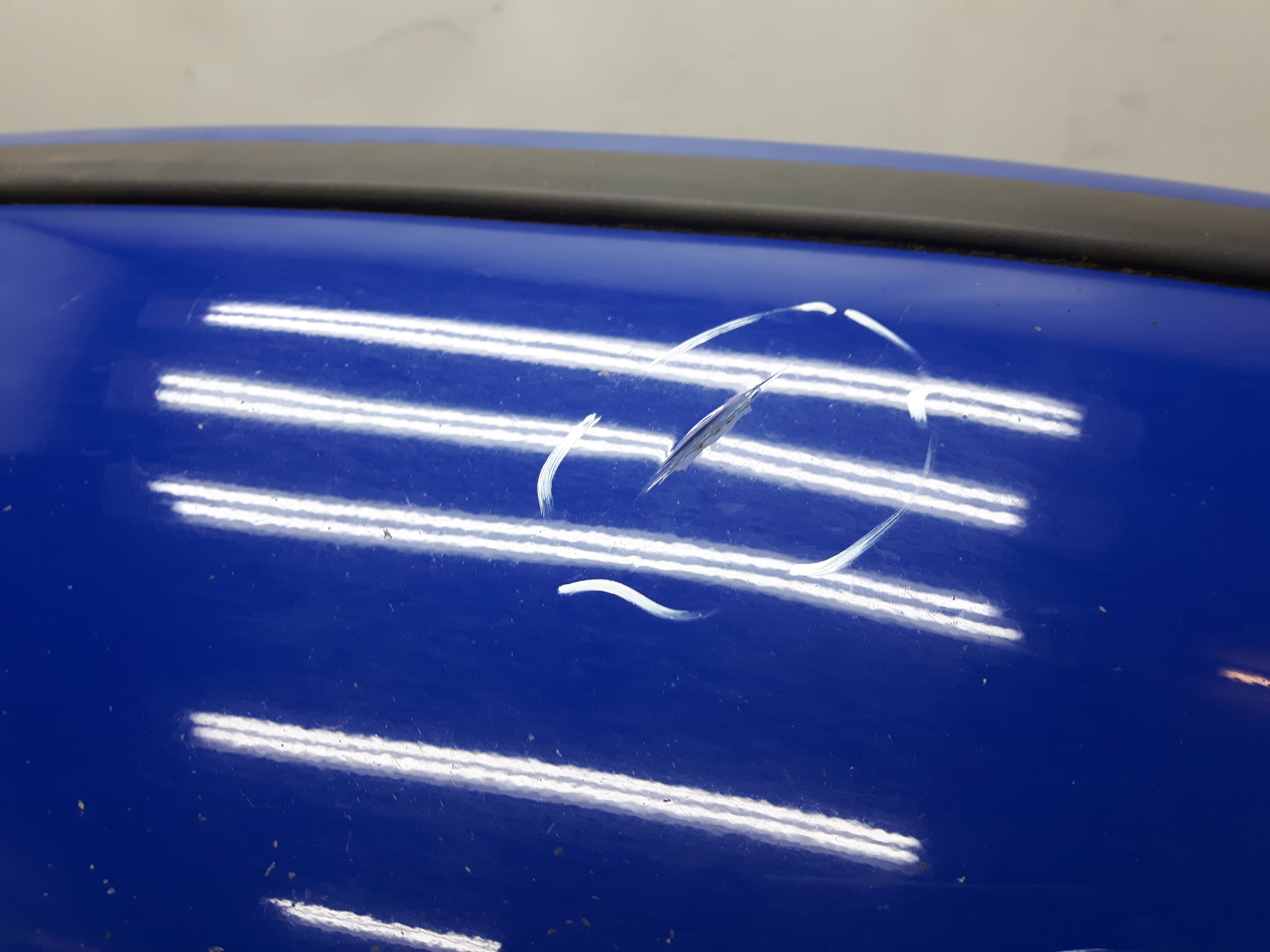Skoda Fabia 6Y Kombi Stoßfänger Stoßstange hinten 4590 Dynamic Blau BJ2003