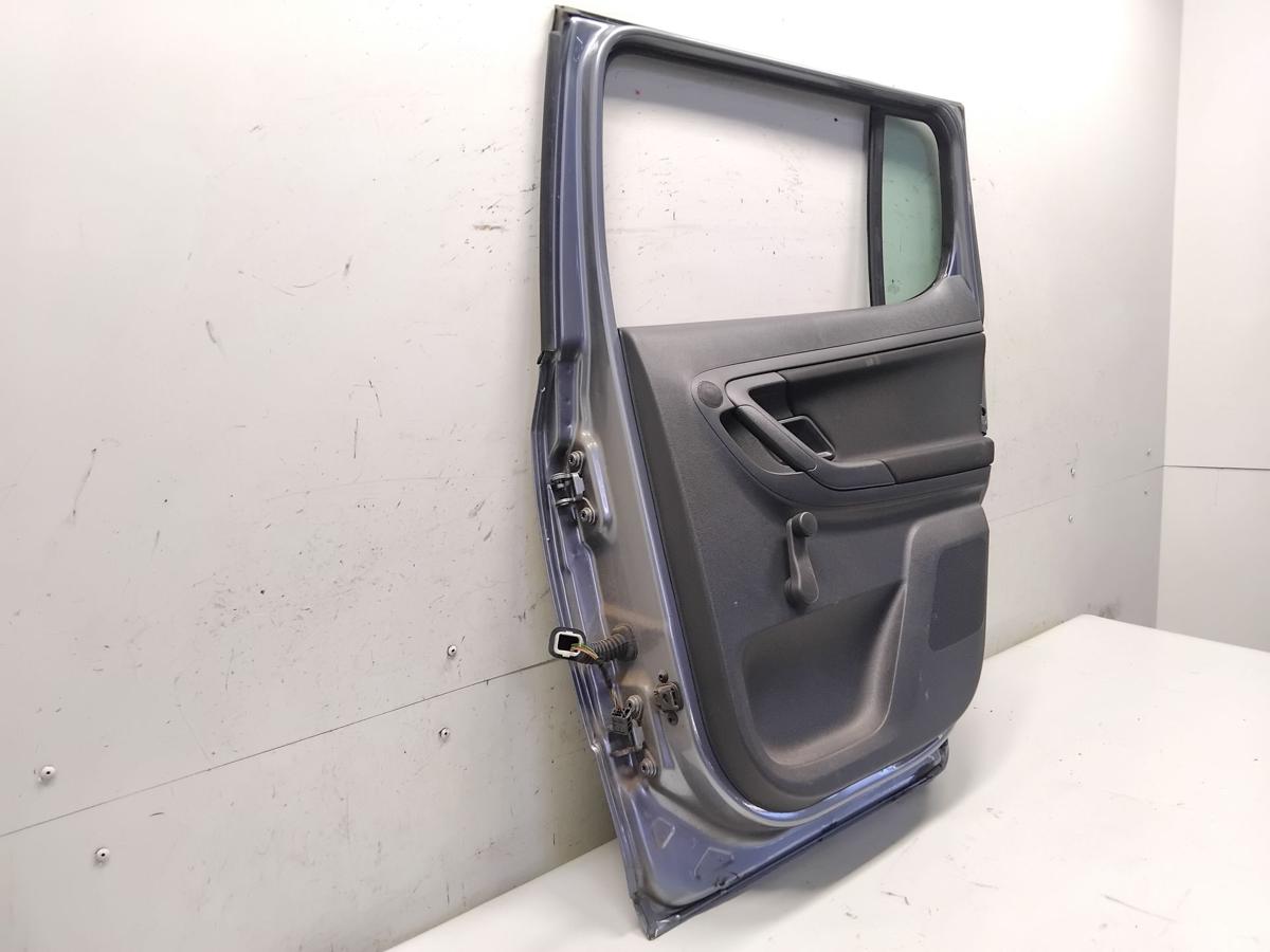 Skoda Fabia 2 Facelift T&uuml;r hinten rechts LF8L Platingrau Limo 5-t&uuml;rig BJ2013