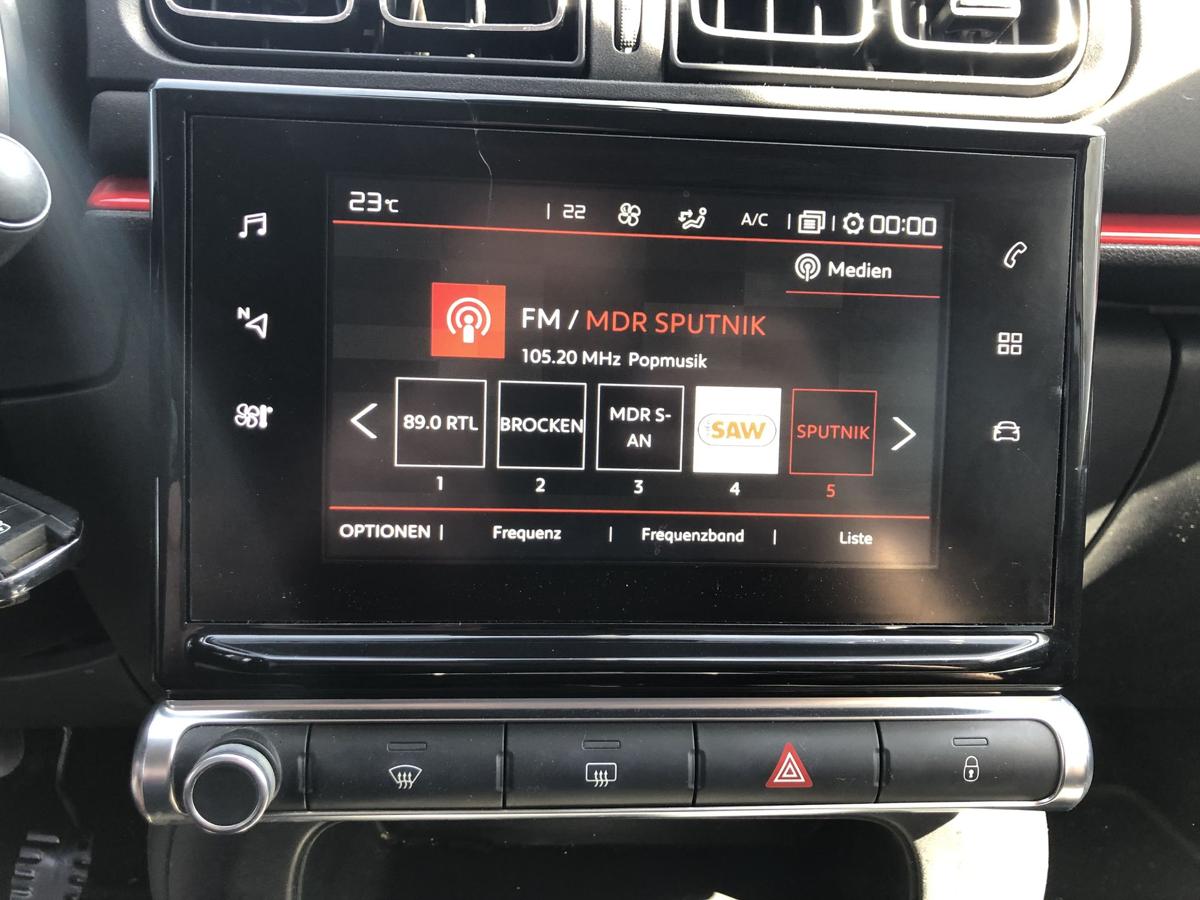 Citroen C3 III SX ab17 Radio Autoradio Display Klimabedienteil OEM Infotainment