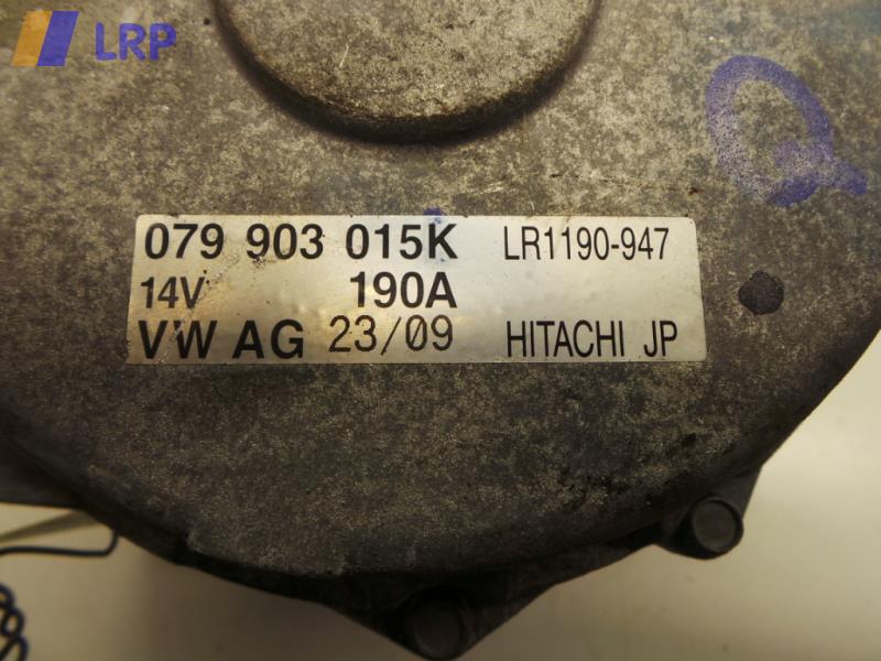 Audi A8 4H BJ2009 Lichtmaschine 079903015K LR1190947 HITACHI Wassergekühlt