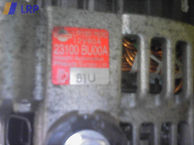 Nissan Almera Tino original Lichtmaschine Generator LR180762C BJ2002