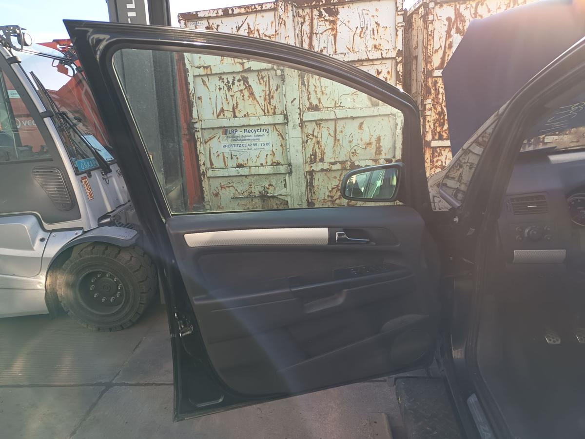 Opel Zafira B original T&uuml;r vorne links Z20R schwarz Baujahr 2005
