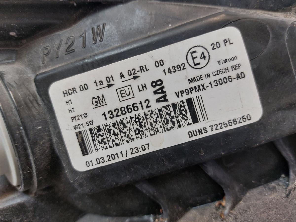 Opel Meriva B Scheinwerfer links Hauptscheinwerfer Lampe OEM Halogen