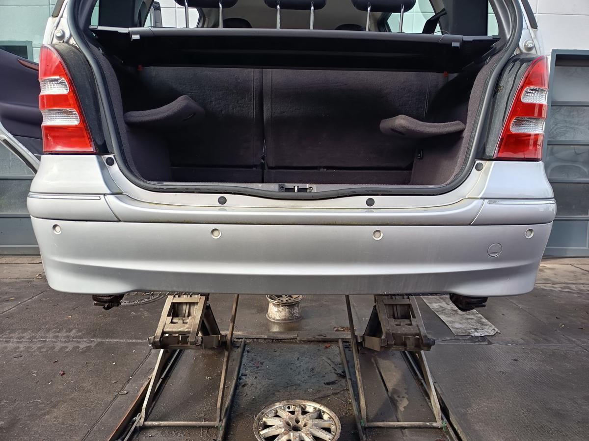 Mercedes W168 Mopf original Sto&szlig;stange F&auml;nger hinten Heck 761 Polarsilber Bj2001