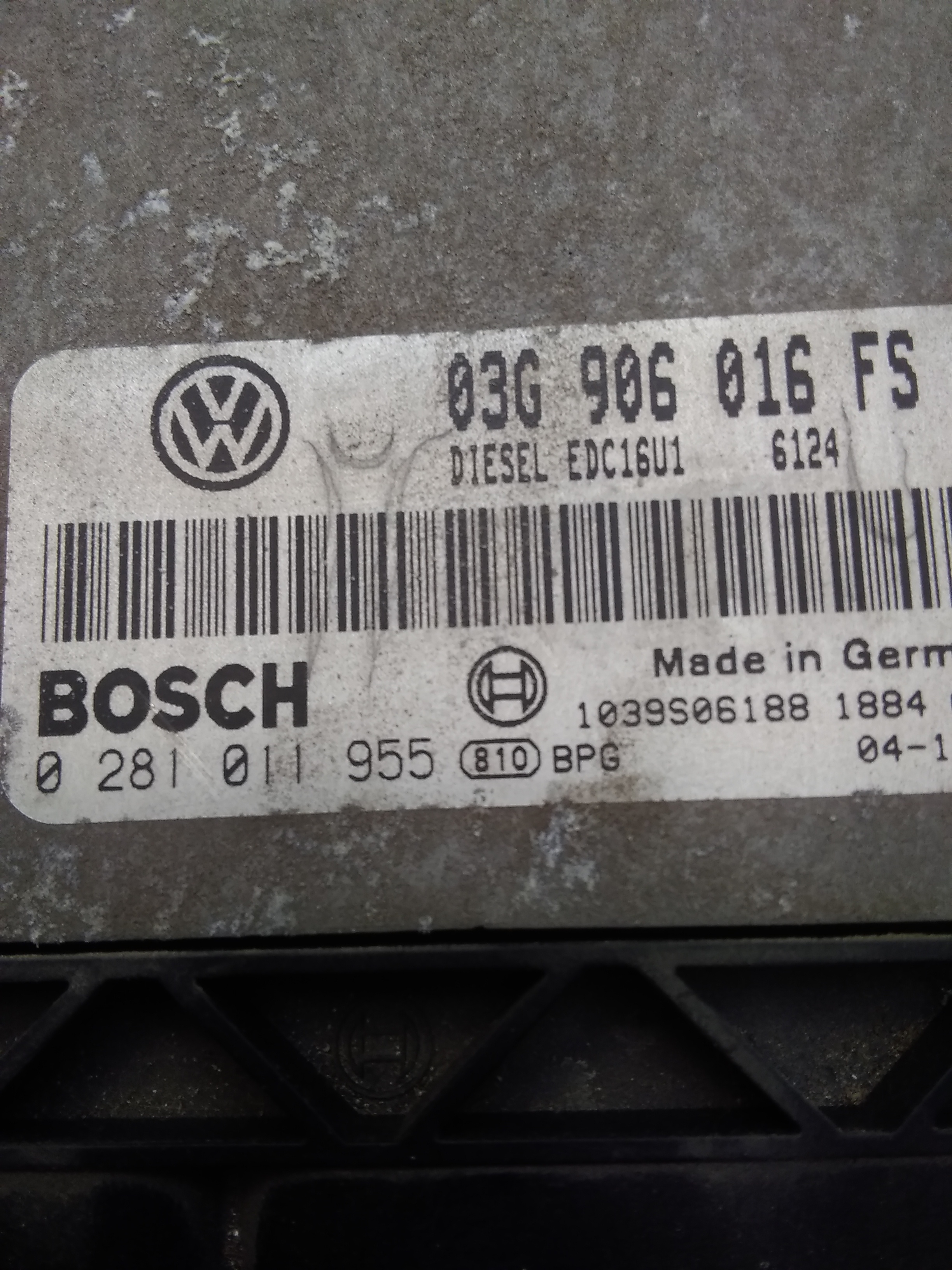 VW Golf 5 1K Steuergerät Motor original BJ2004 03G906016FS