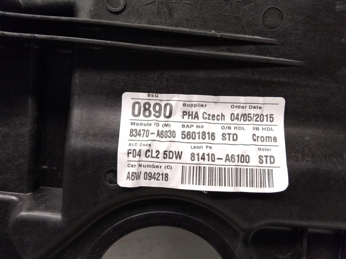 Hyundai i30 Kombi GD orig Fensterheber hinten links elektrisch BJ2015 ohne Motor