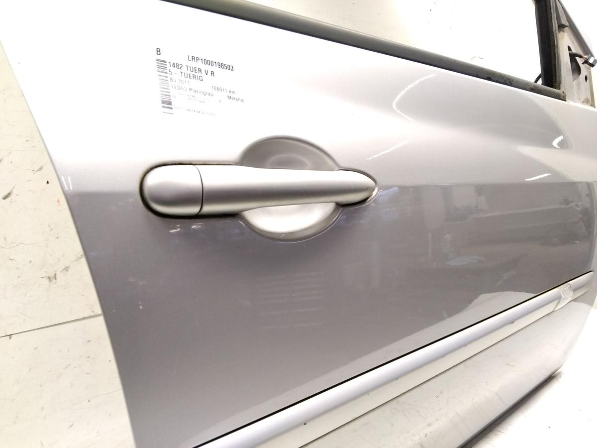 Renault Clio 3 original T&uuml;r vorn rechts TED69 Platingrau Metallic 5t&uuml;rig BJ2011