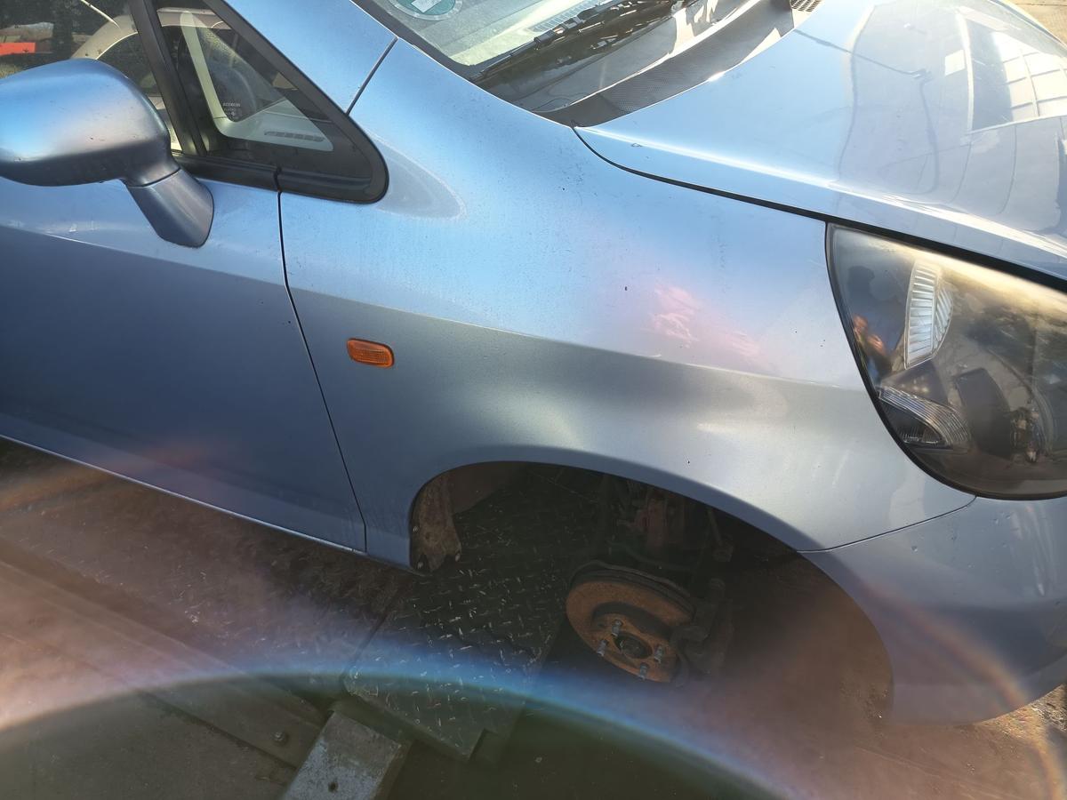 Honda Jazz GD1 original Kotfl&uuml;gel rechts B506M Ice Blue Baujahr 2002