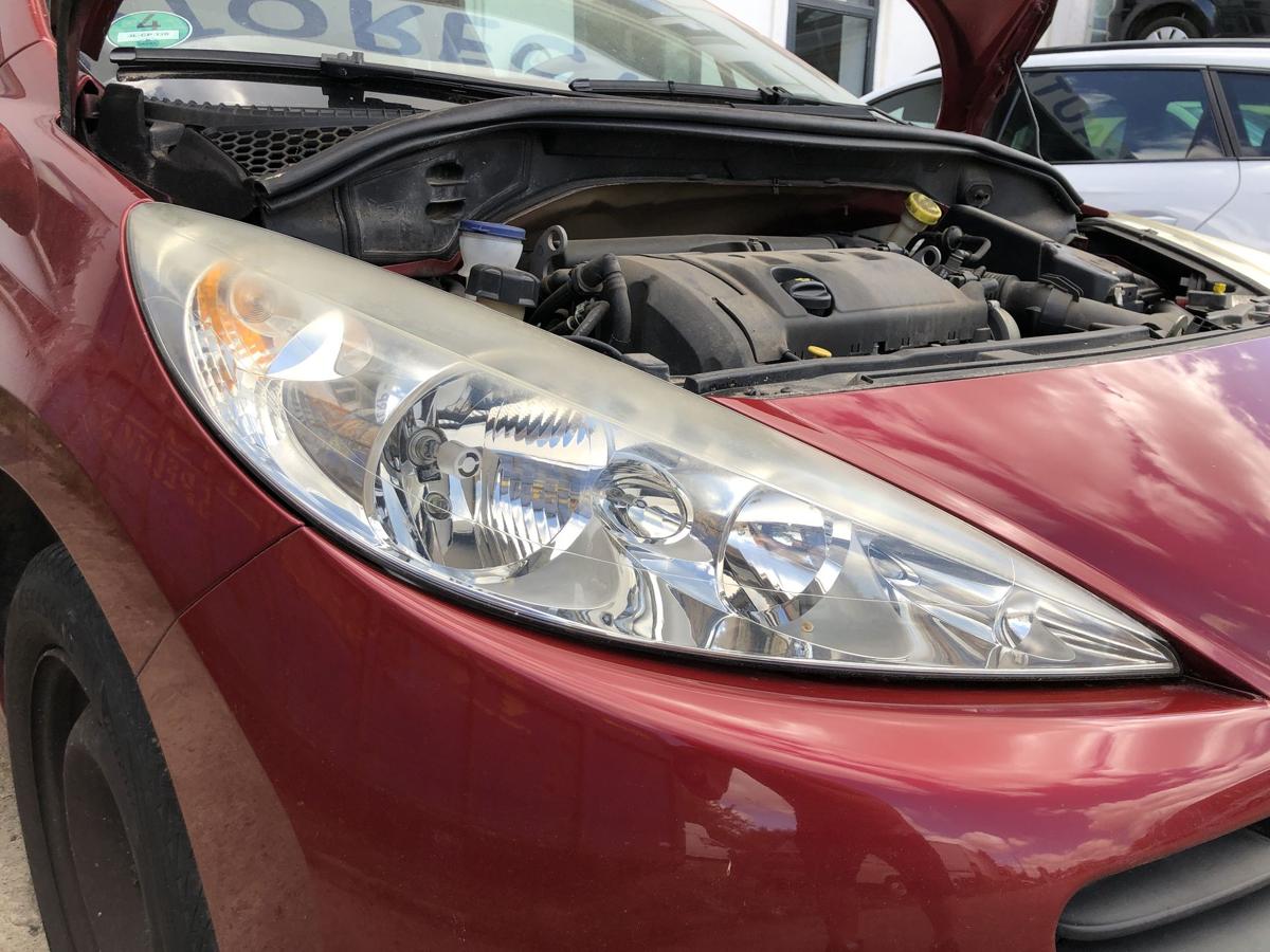 Peugeot 207 WA WC Scheinwerfer rechts Hauptscheinwerfer Valeo Tr&uuml;bung OEM