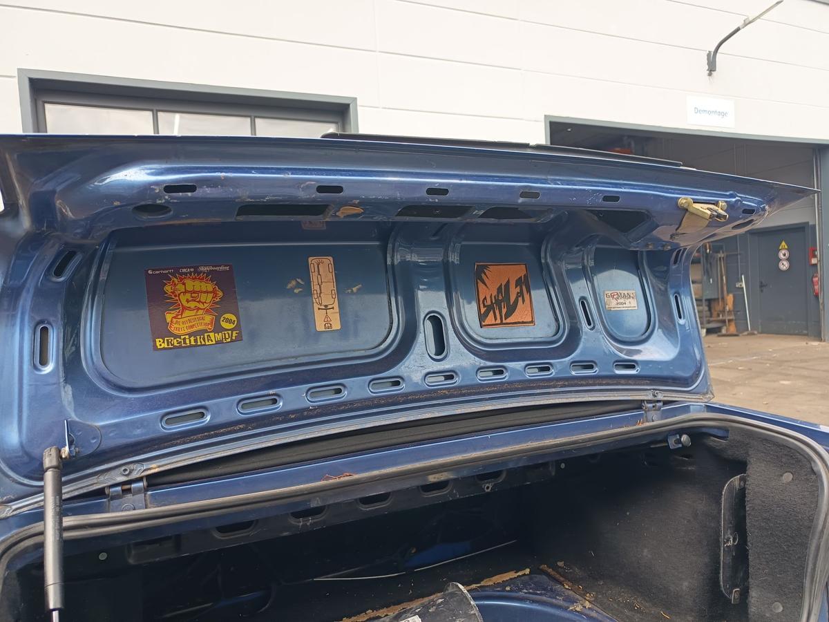 Ford Escort Cabrio IV MK4 ALF orig Heckklappe Kofferraumdeckel KA9 Blau Bj 1989