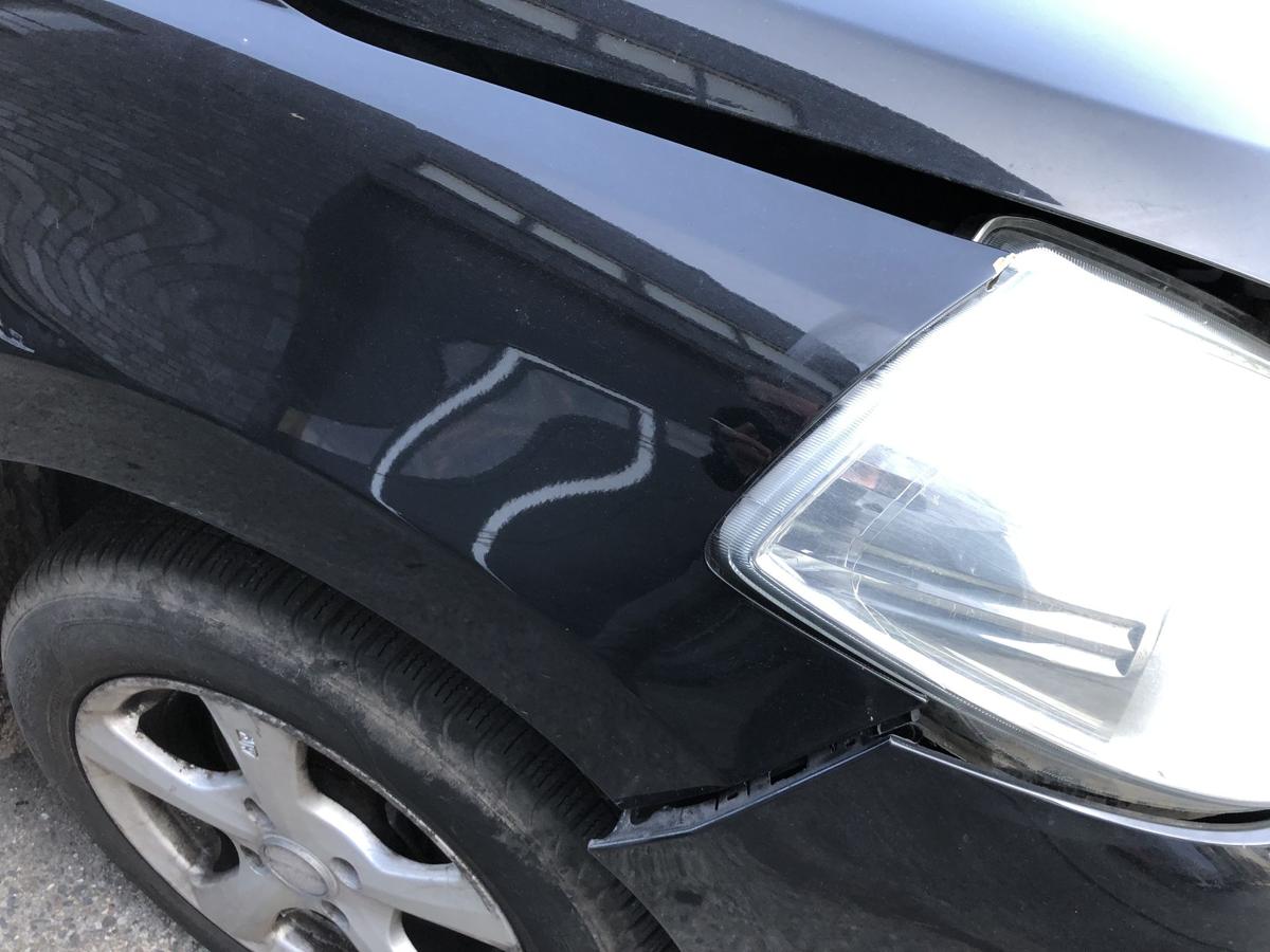 Nissan Tiida C11 Kotfl&uuml;gel vorn rechts Beifahrerseite KH3 Superblack