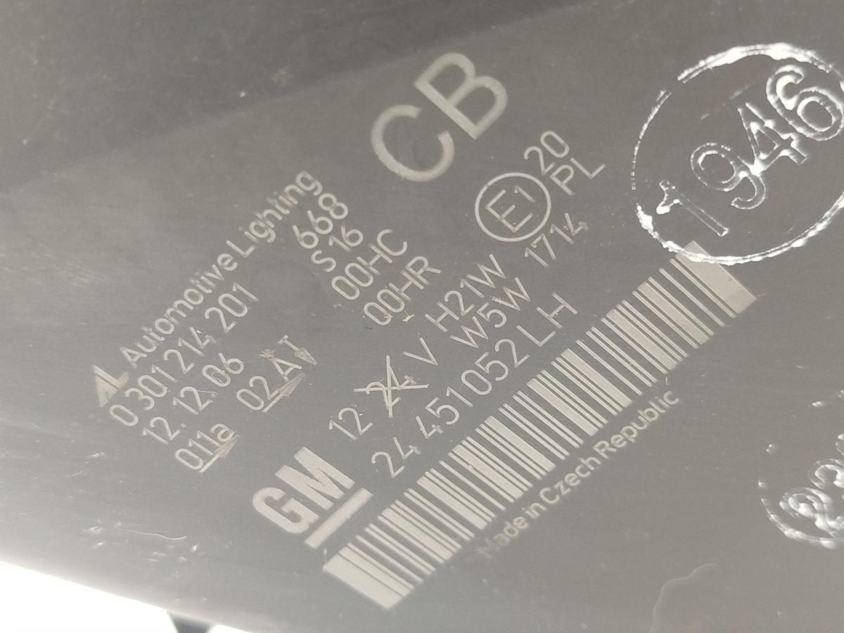 Opel Zafira B Scheinwerfer links Hauptscheinwerfer Halogen OEM 2005 bis 2007