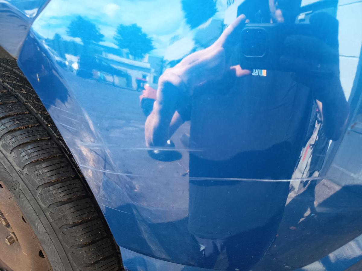 Dacia Sandero 1 BS original Sto&szlig;stange F&auml;nger vorn Front TERNA Blue Bj 2009