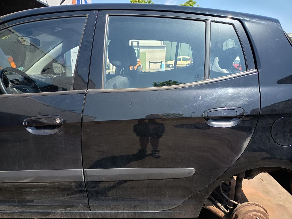 Kia Picanto BA original T&uuml;r hinten links Galaxy Black Baujahr 2009