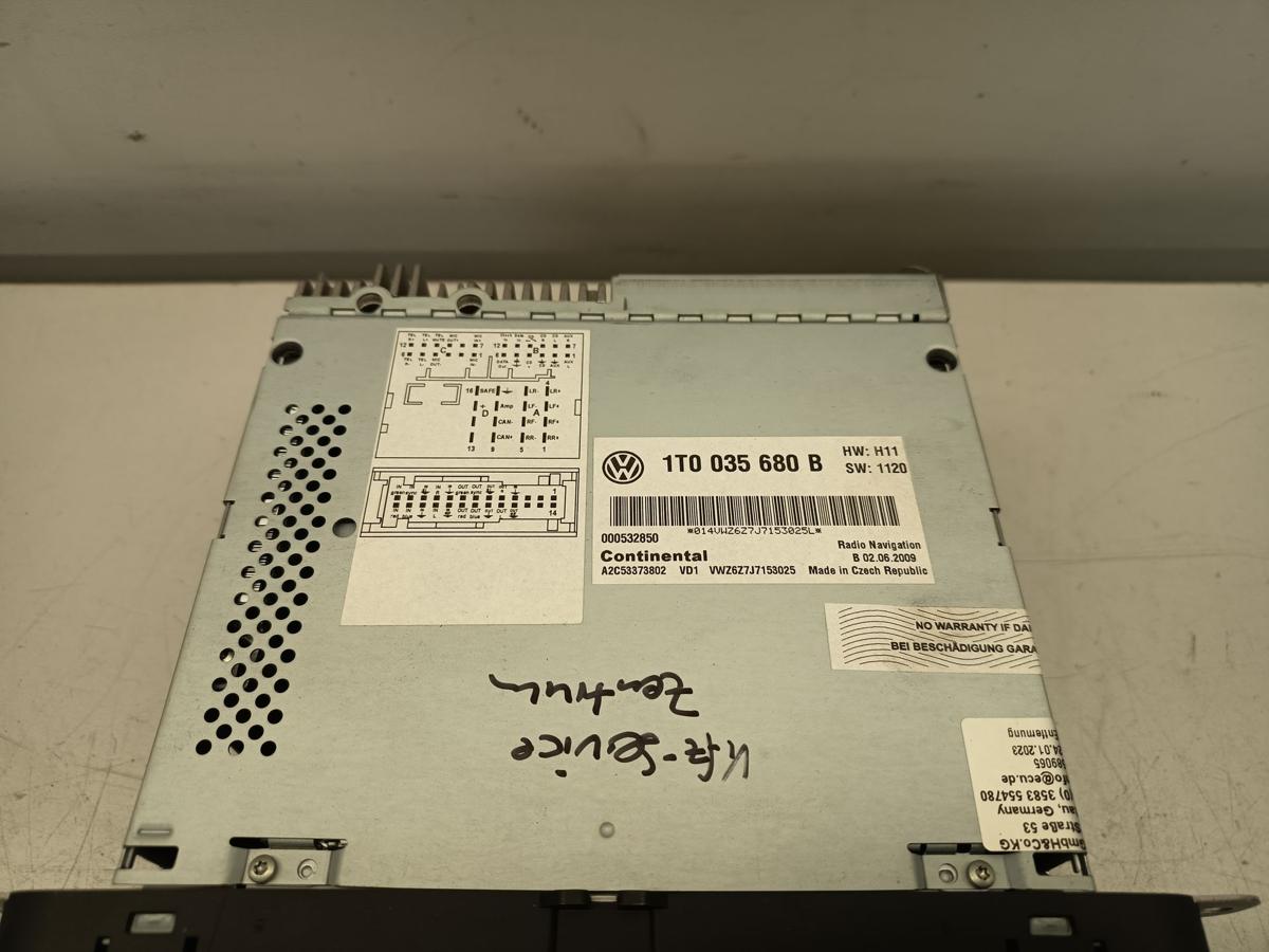 VW Golf Plus original Radio Navigationssystem RNS 510 1T0035680B Bj 2009