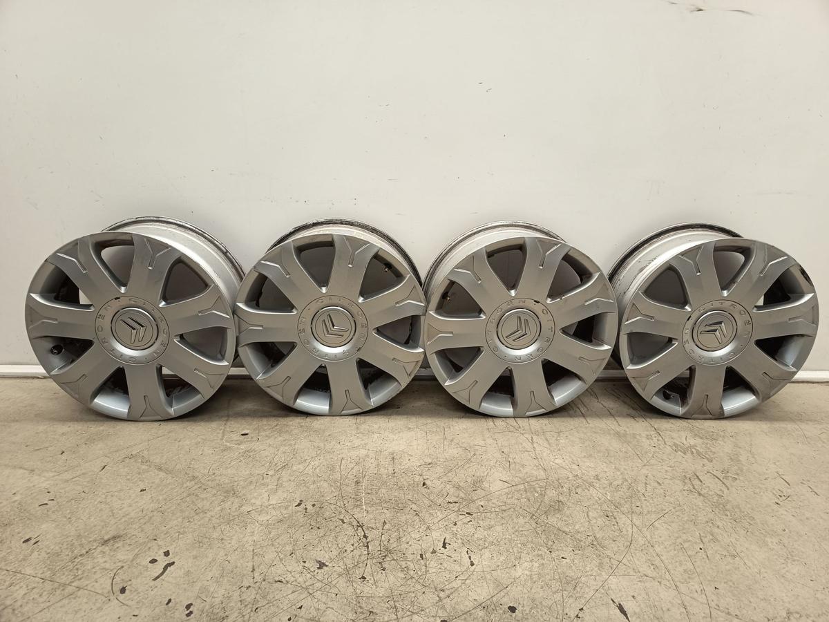 Citroen C4 original Satz Alufelgen 9684105480 6,5x16 ET28 Bj 2007