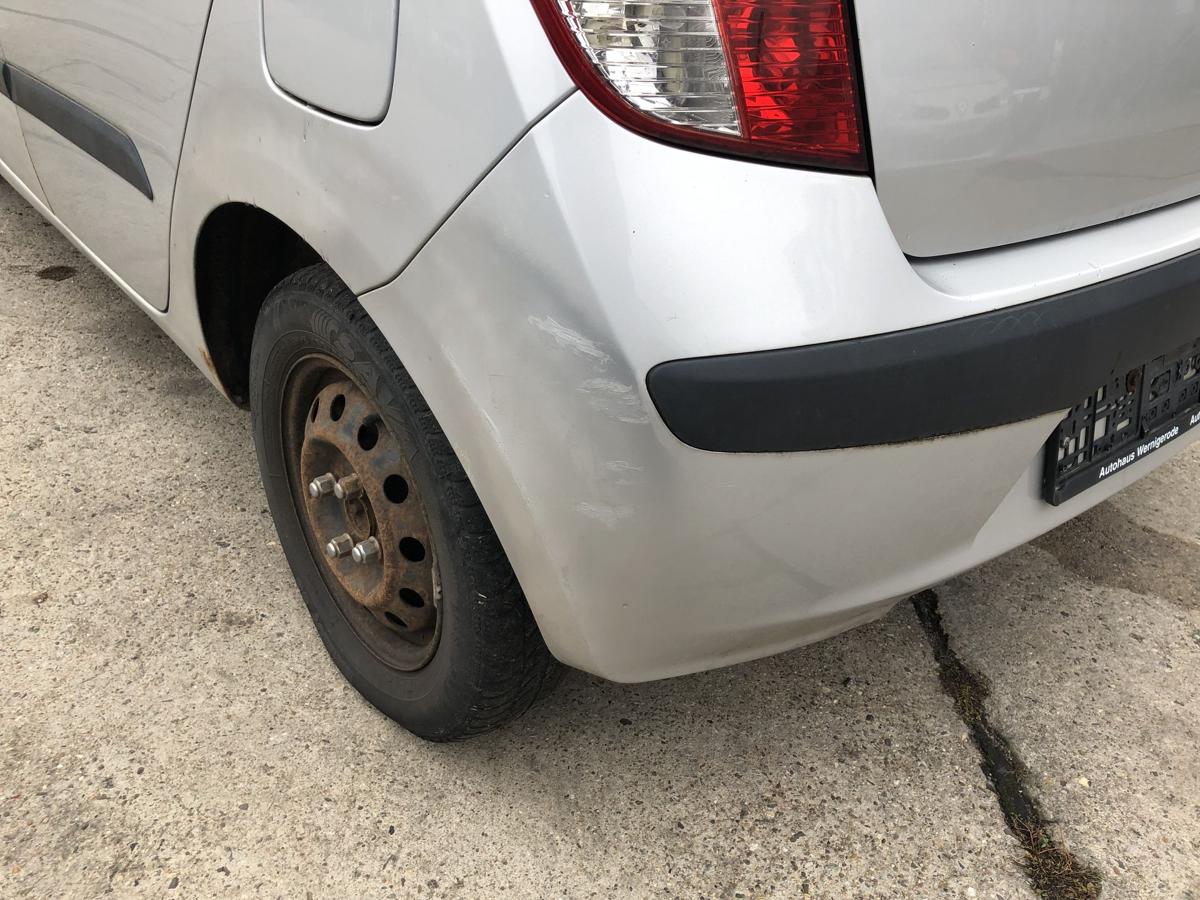 Hyundai i10 PA Stoßfänger hinten Heckschürze Heckstoßstange HD Sleek Silver Met