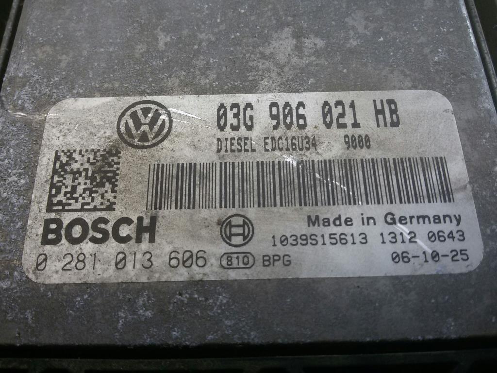 VW Golf 5 1K 03G906021HB Steuergerät Motor 1.9TDI 77kw BLS BJ2006