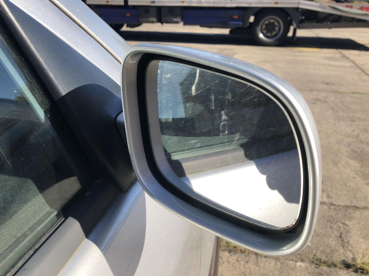 Skoda Fabia 6Y Außenspiegel rechts Seitenspiegel Spiegel manuell LF7T silber