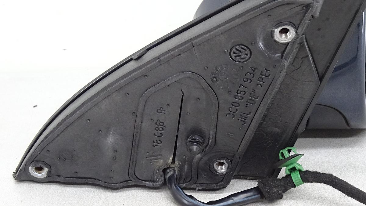 VW Passat 3C Bj2005 Außenspiegel rechts in Bluegraphit Perl elektr 9 Pins bis 2010