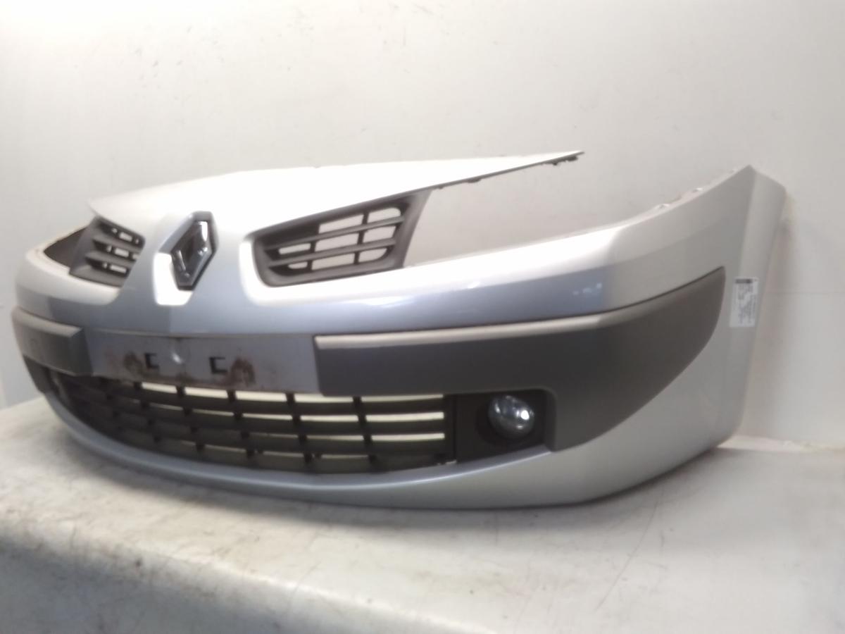 Renault Megane II Facelift orig Sto&szlig;f&auml;nger Sto&szlig;stange vorn silber TED69 BJ2006