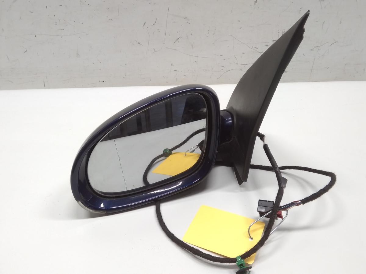 VW Golf 5 1K orig. Au&szlig;enspiegel links elektrisch beheizt BJ2008 LD5Q Shadow Blue