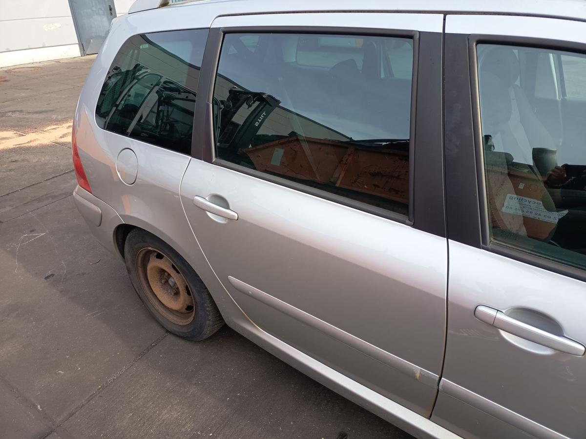 Peugeot 307SW original T&uuml;r hinten rechts EZR Aluminiumgrau Baujahr 2004