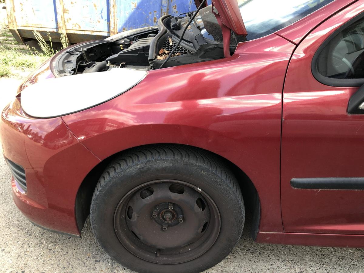 Peugeot 207 WA WC Kotfl&uuml;gel links Fahrerseite Seitenwand KJC Rouge Erythree